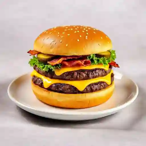 Chesse Burger Doble Queso Tocineta