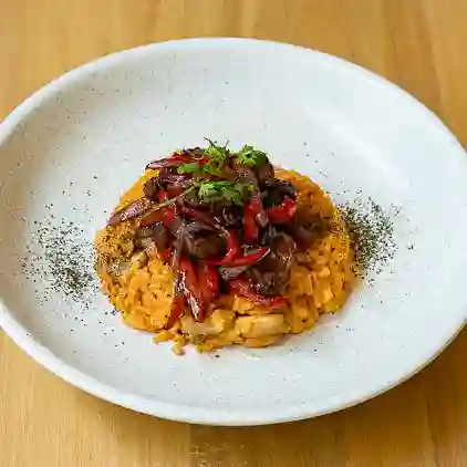 Risotto de lomo saltado