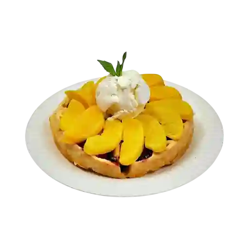 Waffle Durazno