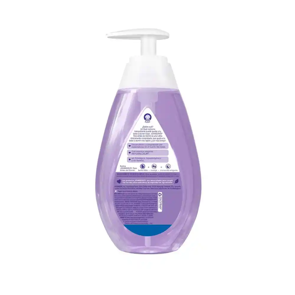 Baño Líquido Bebé JOHNSON'S Antes de Dormir 400 ML