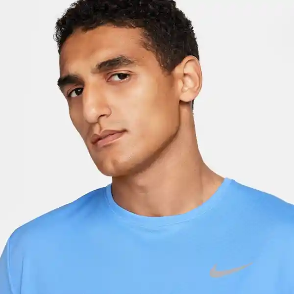 Nike Camiseta M Df Uv Miler Ss Para Hombre Azul Talla S