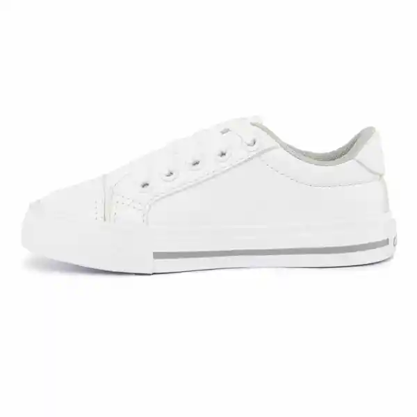 Los Gomosos Tenis Escolar Capra Bajo Unisex Blanco Talla 30