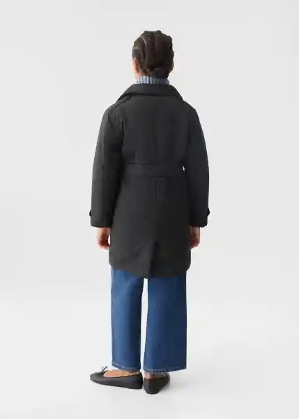 Abrigo Enola Negro Talla 14 Niña Mango