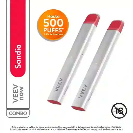 2 x Veev Sandia 500 Puffs