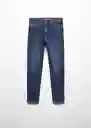 Jean Slim Tejano Oscuro Talla 06 Niños Mango