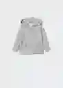 Sudadera Queen Gris Medio Vigore Talla 70 Niñas Mango