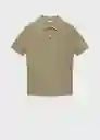 Camiseta Polo Andrew Khaki Talla L Hombre Mango