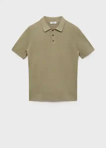 Camiseta Polo Andrew Khaki Talla L Hombre Mango