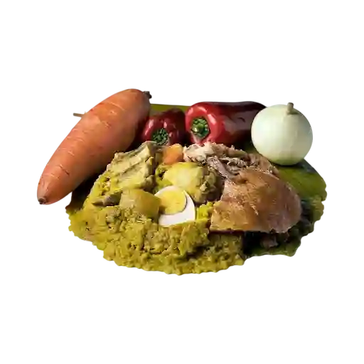 2 Tamales con Lechona y Bebida