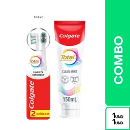 Combo Crema Dental Colgate Total + Cepillo Total