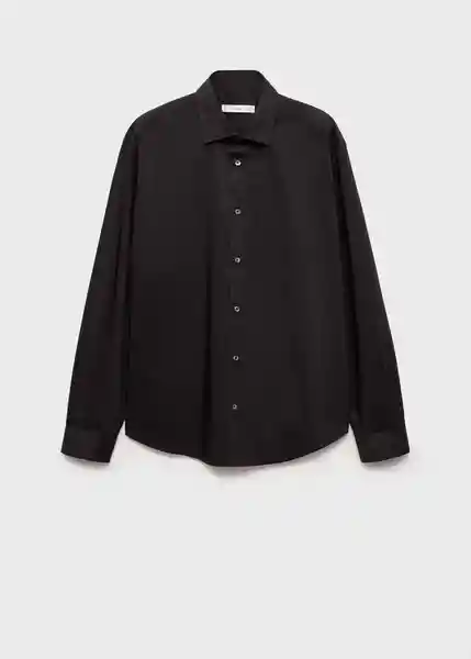 Camisa Play Negro Talla M Hombre Mango
