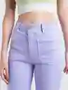 Pantalón Piw Mujer Morado Portugal Claro Talla 4 Naf Naf