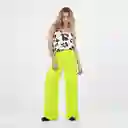 Pantalón Tiro Alto Bota Flare Verde Talla 8 - 529723