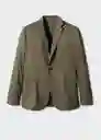 Blazer Americana Jon Khaki Talla 50 Hombre Mango