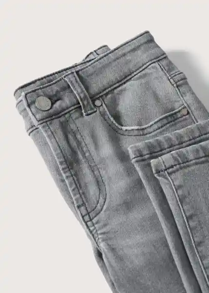 Jeans Slim Tejano Gris Talla 07 Niños Mango