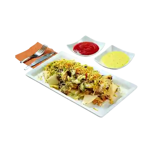 Arepa Picada con Pollo