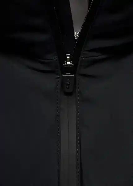 Abrigo Anorak Coli Negro Talla M Hombre Mango