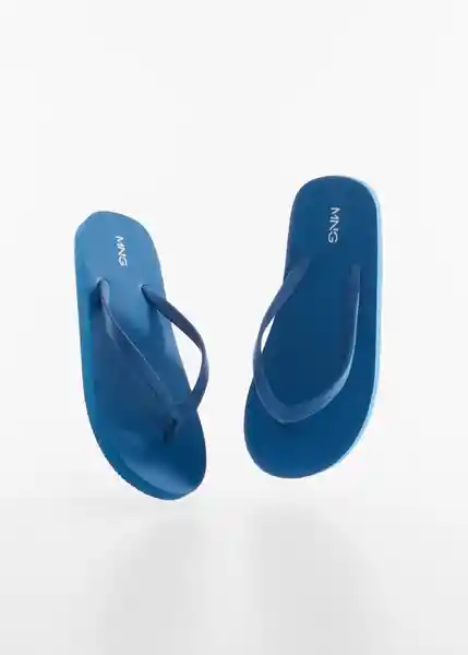 Chanclas Solid Azul Talla 38 Niños Mango