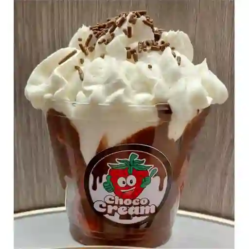 Chocovaso con crema