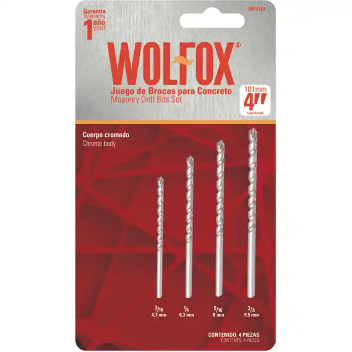 Wolfox Broca Juego Para Concreto