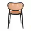 Silla Plastico Naranaja Negro Casaideas