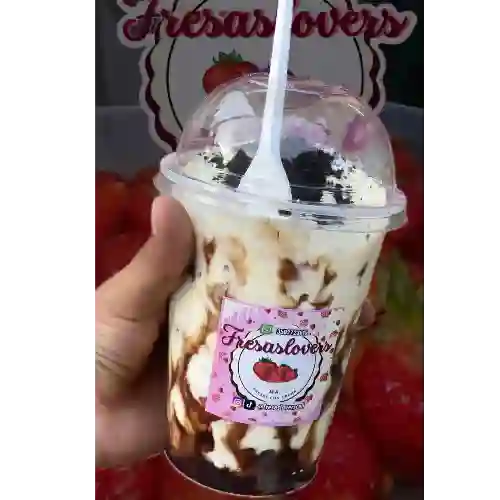 Vaso Pequeño Fresas con Crema