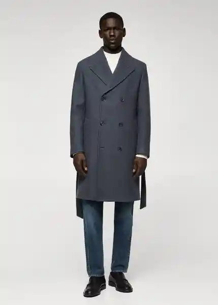 Abrigo Fisal-I Verde Pastel Talla M Hombre Mango