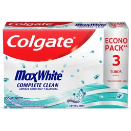 Crema Dental Colgate Max White Complete Clean 75 ml x 3