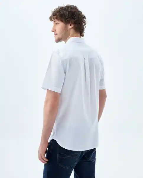 Camisa Hombre Blanco Talla M 819f010 Americanino