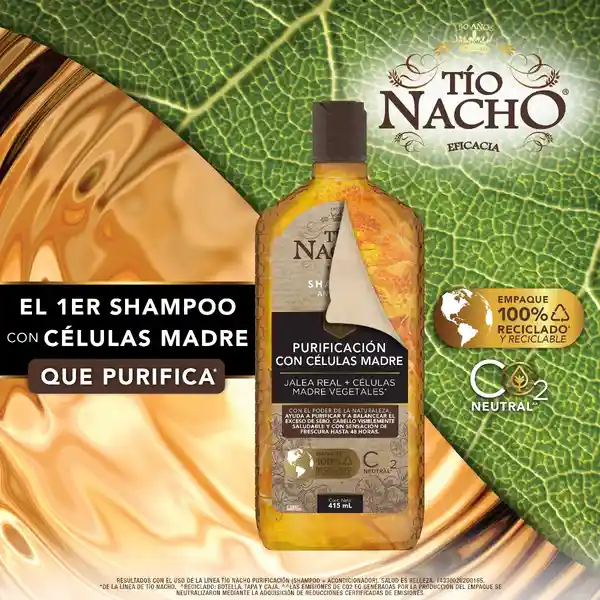 Tio Nacho Shampoo Capilar Purificación Células Madre