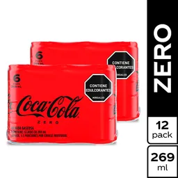 2 x Coca-Cola Zero 269 mL x 6 Und