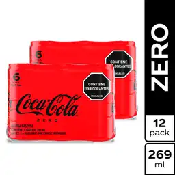 2 x Coca-Cola Zero 269 mL x 6 Und