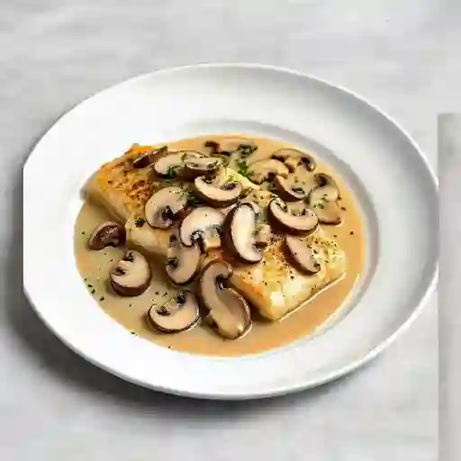 Trucha en Salsa de Champiñones