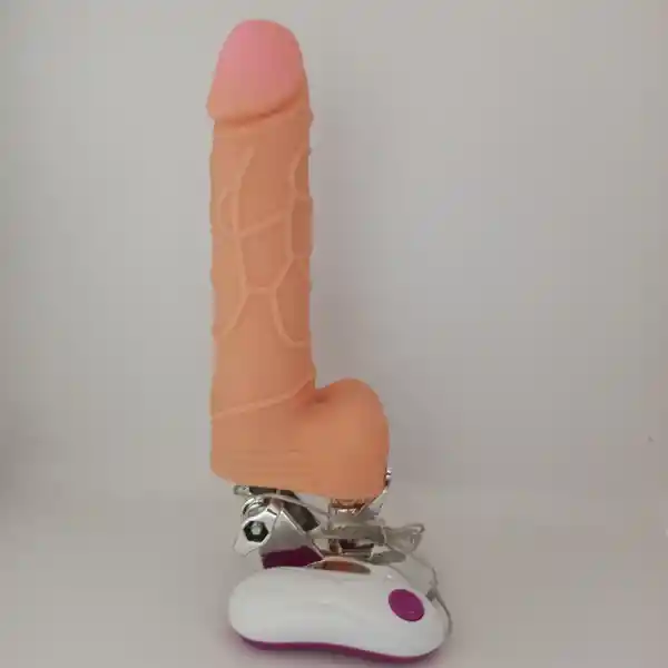 Dildo Hiper Realista Con Control Blanco