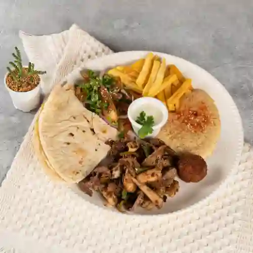 Plato Mixto Res y Pollo