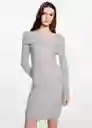 Vestido Shoulder Gris Claro Vigoré Talla 20 Teen Niñas Mango