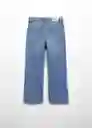 Jean Wide 6 Tejano Medio Talla 12 Niñas Mango