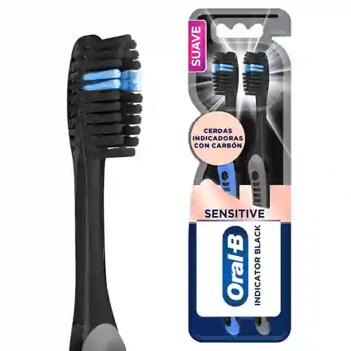 Cepillo de Dientes Oral B Indicator Negro 2 Und