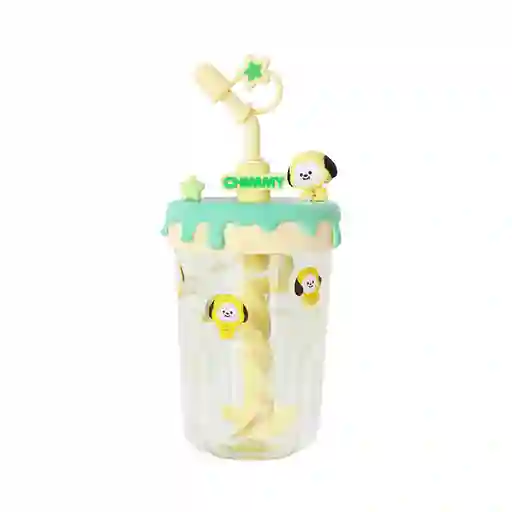 Vaso Con Pitillo Baby Chimmy 560 mL Serie Bt21 Miniso