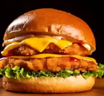 Hamburguesa doble pollo