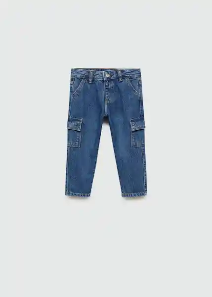 Jean Cargo7 Tejano Medio Talla 97 Niños Mango