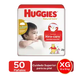 Huggies Pañal Natural Care Etapa 4/XG 50 Und