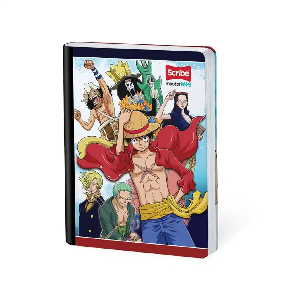 Cuaderno Onepiece Master Mas Rayado 100 Hojas Cosido Scribe