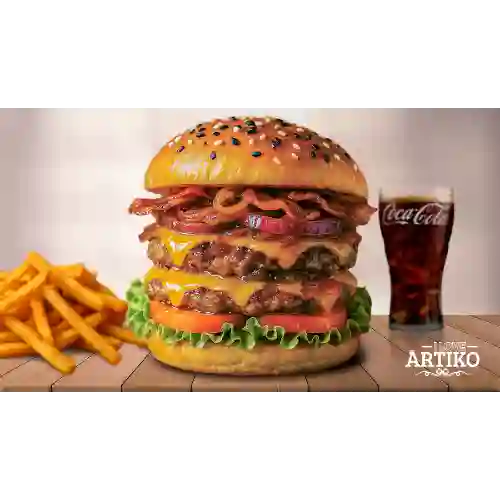 Combo Super Bulldozer Burger