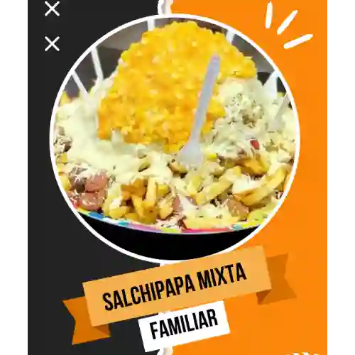 Salchipapa Mixta