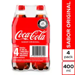 Coca-Cola Gaseosa Sabor Original 400 mL