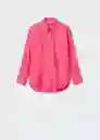 Camisa Juanes Fucsia Talla M Mujer Mango