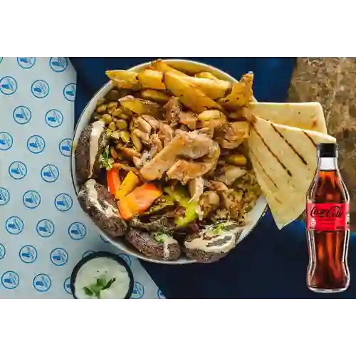 Combo Arma Tu Bowl Griego + Coca Cola Sin Azúcar 300ML