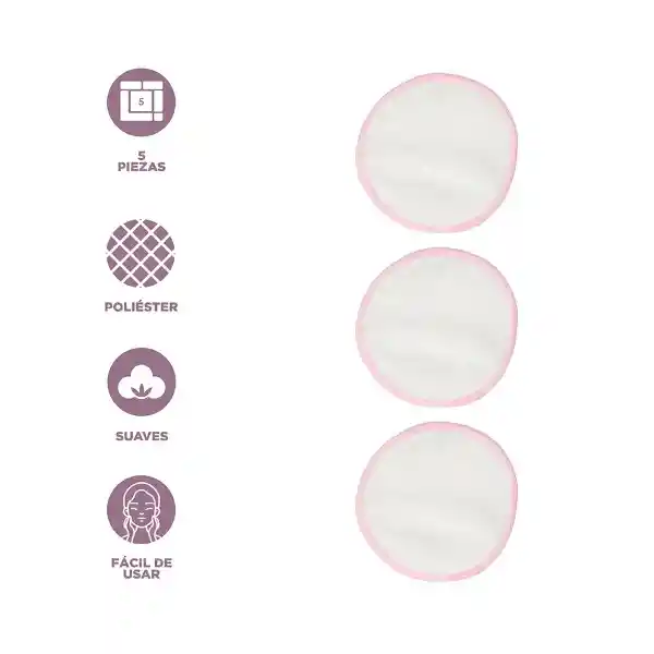 Almohadilla Desmaquillante Fibra de Bambú Qbeauty Miniso