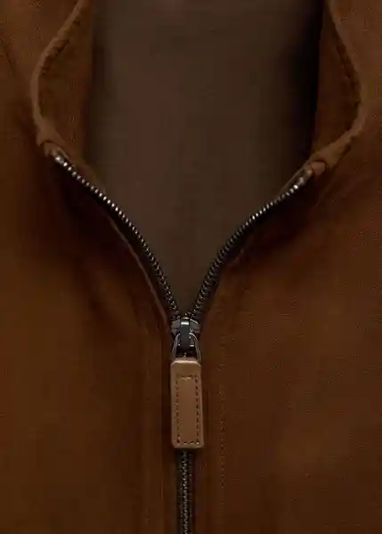 Chaqueta Mid Cognac Talla L Hombre Mango